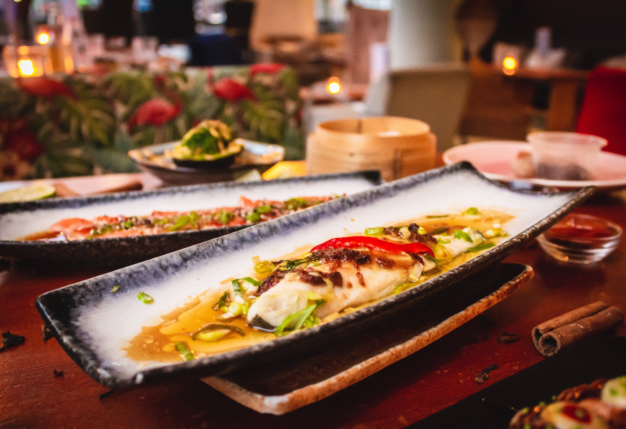 Un plat du restaurant 'Le délice des sens' à Paris