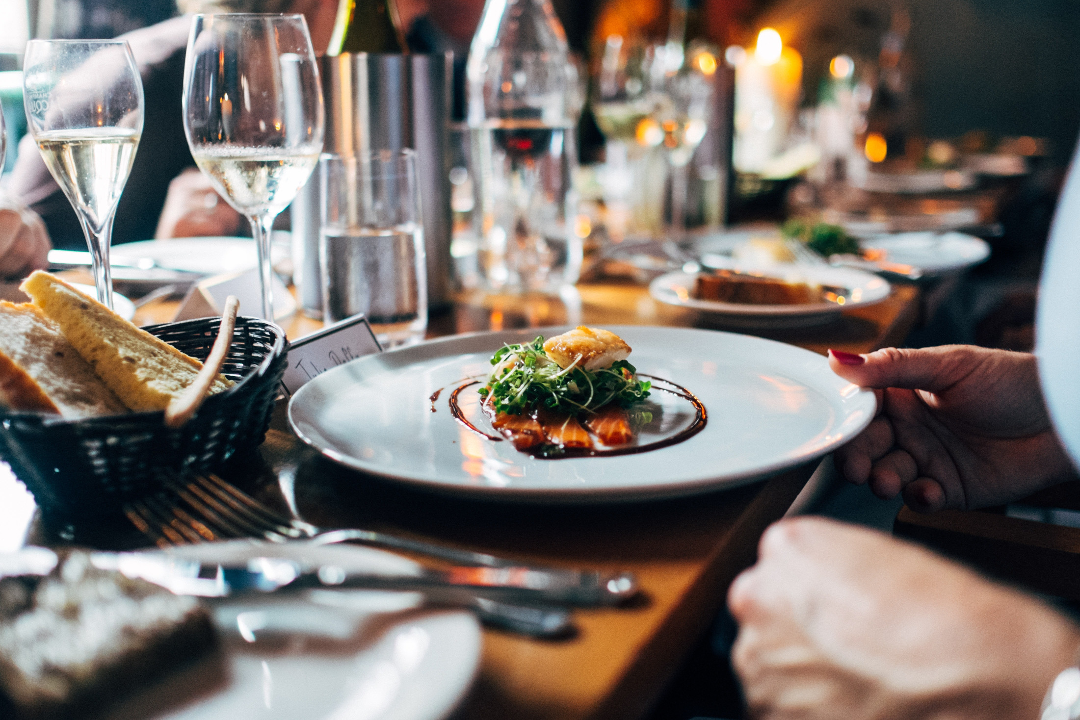 Un plat du restaurant 'La Palette du goût' à Paris